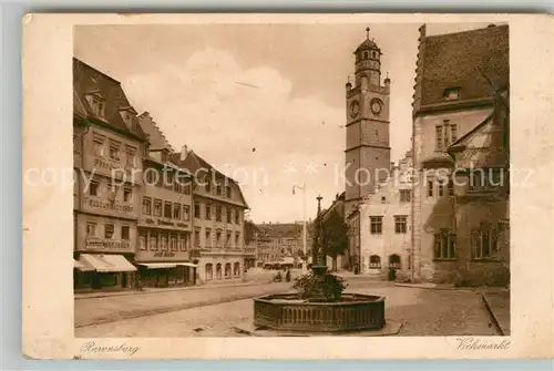 AK / Ansichtskarte Ravensburg Wuerttemberg Viehmarkt Kat. Ravensburg