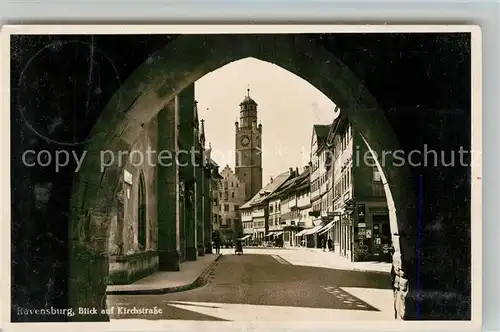 AK / Ansichtskarte Ravensburg Wuerttemberg Kirchstrasse Kat. Ravensburg