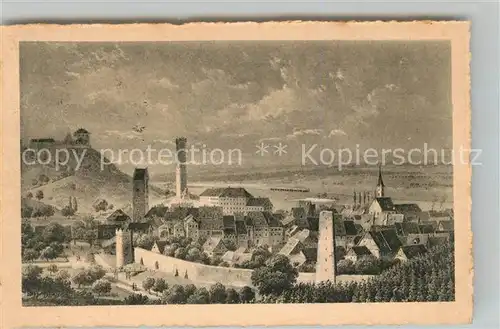 AK / Ansichtskarte Ravensburg Wuerttemberg Panorama Kat. Ravensburg