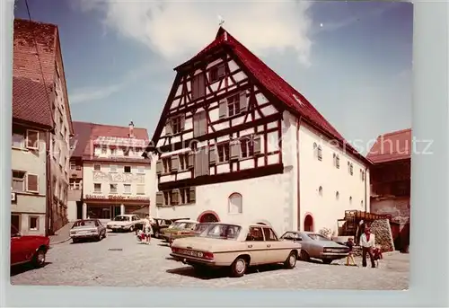 AK / Ansichtskarte Wangen Allgaeu Baeckerei Fachwerk Kat. Wangen im Allgaeu