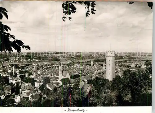 AK / Ansichtskarte Ravensburg Wuerttemberg Panorama mit Mehlsack Kat. Ravensburg