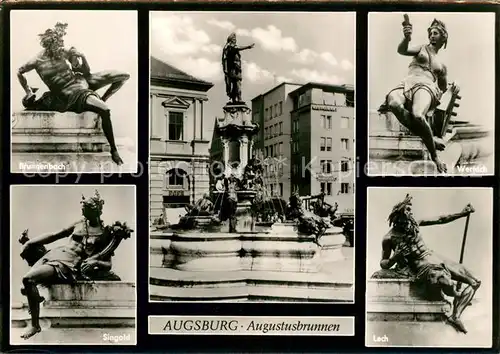 AK / Ansichtskarte Augsburg Augustusbrunnen Werloch Singold Kat. Augsburg