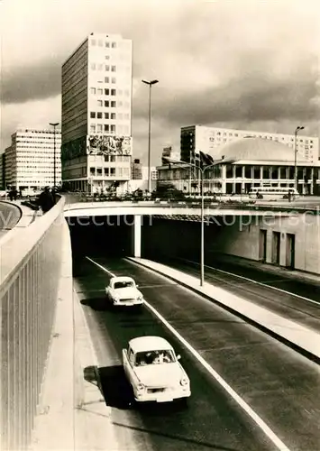 AK / Ansichtskarte Berlin Autotunnel Haus des Lehrers Alexanderplatz Kat. Berlin