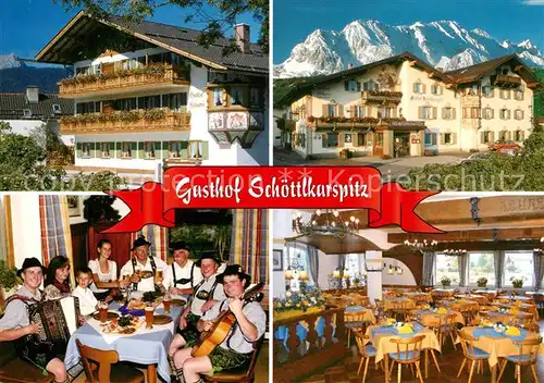 AK / Ansichtskarte Kruen Gasthof Pension Schoettlkarspitz Alpen Hausmusik Kat. Kruen