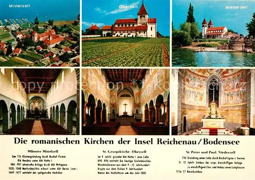 AK / Ansichtskarte Insel Reichenau Die romanischen Kirchen der Insel Kat. Reichenau Bodensee