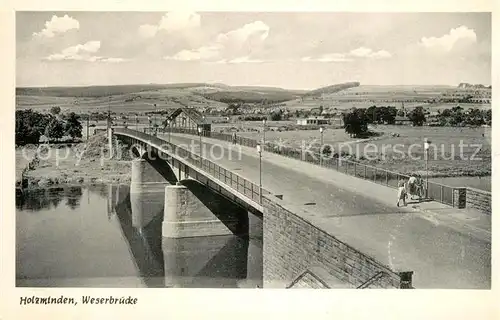 AK / Ansichtskarte Holzminden Weser Weserbruecke Kat. Holzminden