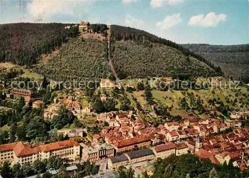 AK / Ansichtskarte Wildbad Schwarzwald Fliegeraufnahme mit Sommerberg Kat. Bad Wildbad