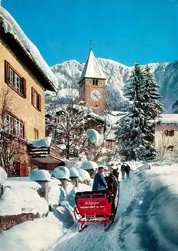 AK / Ansichtskarte Klosters GR Kirchgasse St Jakobskirche Kat. Klosters