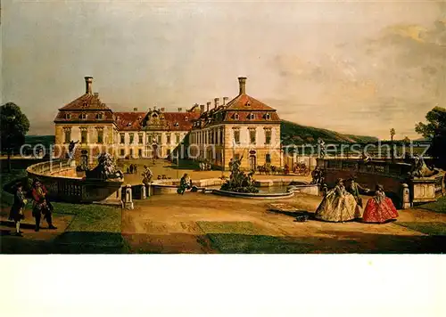 AK / Ansichtskarte Kuenstlerkarte Bernardo Bellotto Lustschloss Schlosshof Marchegg  Kat. Kuenstlerkarte