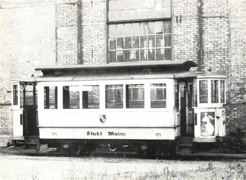 AK / Ansichtskarte Strassenbahn Bw 171 II Mainz  Kat. Strassenbahn