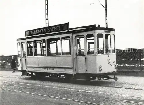 AK / Ansichtskarte Strassenbahn Bw 153 Mainz  Kat. Strassenbahn