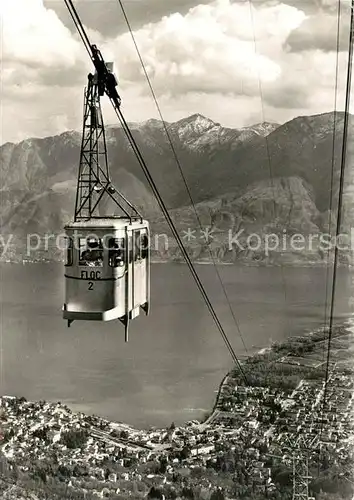 AK / Ansichtskarte Seilbahn Funivia Locarno Orselina Cardada Kat. Bahnen