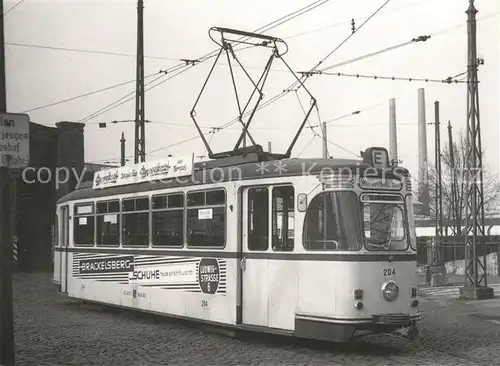 AK / Ansichtskarte Strassenbahn Grossraum Triebwagen 204 Mainz  Kat. Strassenbahn