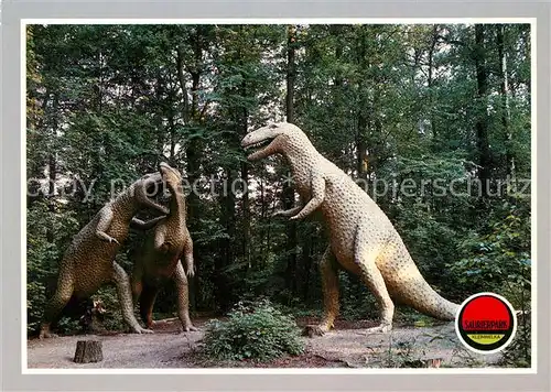 AK / Ansichtskarte Dinosaurier Antrodemus Camptosaurus Saurierpark Kleinwelka Kat. Tiere