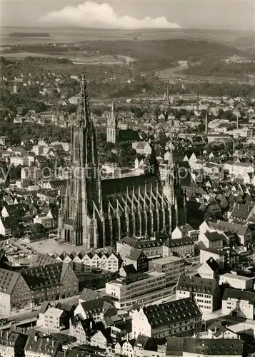 AK / Ansichtskarte Ulm Donau Fliegeraufnahme Muenster Kat. Ulm