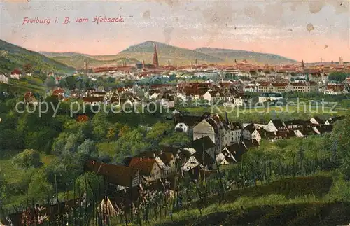 AK / Ansichtskarte Freiburg Breisgau Blick vom Hebsack Kat. Freiburg im Breisgau