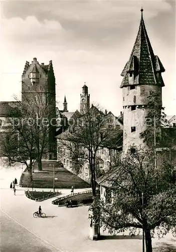 AK / Ansichtskarte Ravensburg Wuerttemberg Frauentor Gruener Turm Kat. Ravensburg