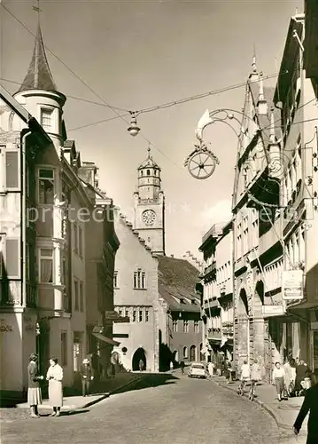 AK / Ansichtskarte Ravensburg Wuerttemberg Marktstrasse Blaserturm Kat. Ravensburg