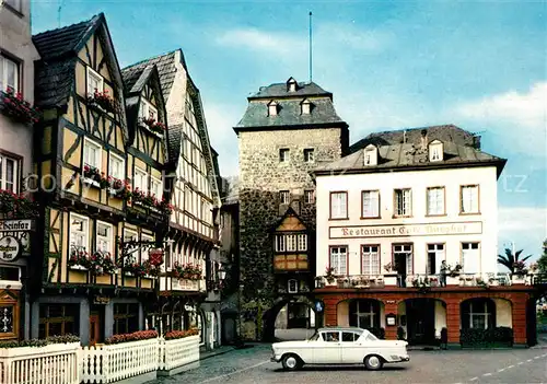 AK / Ansichtskarte Linz Donau Burgplatz Fachwerkhaeuser Restaurant Bunte Stadt am Rhein Kat. Linz