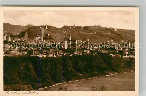 AK / Ansichtskarte Ravensburg Wuerttemberg Panorama mit Tuermen Veitsburg Kat. Ravensburg