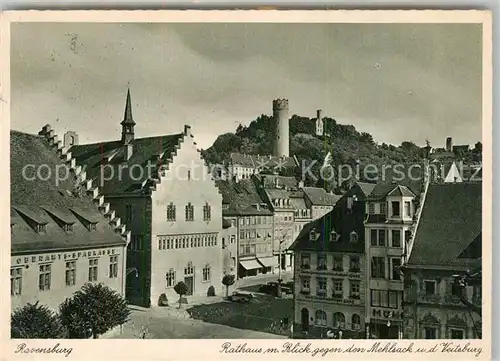 AK / Ansichtskarte Ravensburg Wuerttemberg Rathaus Mehlsack Veitsburg Kat. Ravensburg