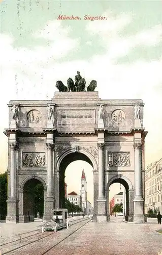 Muenchen Siegestor Kat. Muenchen