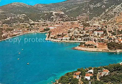 Hvar Bucht Hafen Fliegeraufnahme Kat. Kroatien