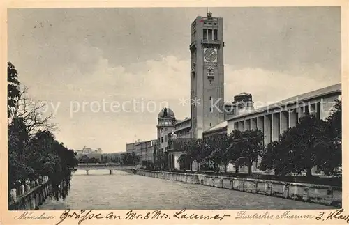 AK / Ansichtskarte Muenchen Deutsches Museum Isar Kat. Muenchen