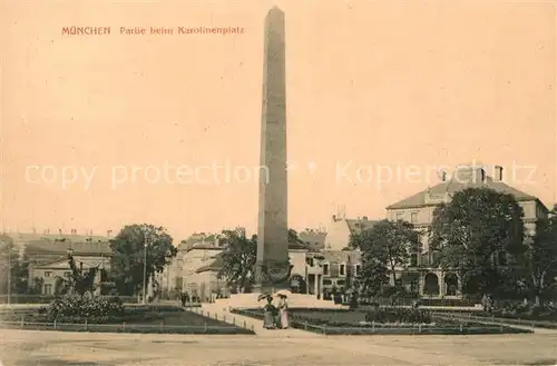 AK / Ansichtskarte Muenchen Karolinenplatz  Kat. Muenchen