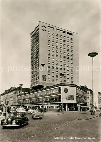 AK / Ansichtskarte Muenchen Hotel Deutscher Kaiser Kat. Muenchen