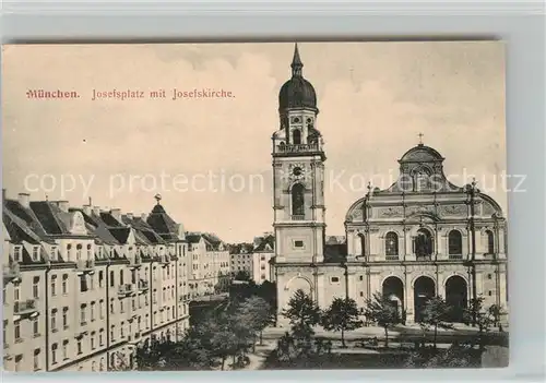 AK / Ansichtskarte Muenchen Josefplatz Josefkirche Kat. Muenchen