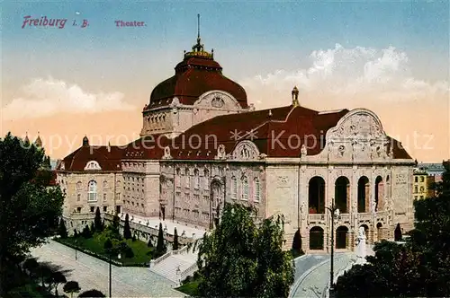 AK / Ansichtskarte Freiburg Breisgau Theater Kat. Freiburg im Breisgau