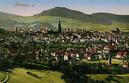 AK / Ansichtskarte Freiburg Breisgau Stadtblick Kat. Freiburg im Breisgau