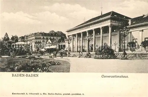 AK / Ansichtskarte Baden Baden Conversationshaus Kat. Baden Baden