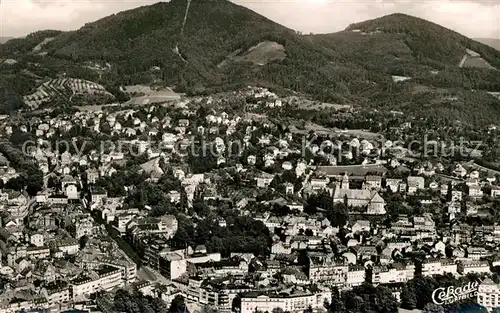 AK / Ansichtskarte Baden Baden Innenstadt mit Merkur Fliegeraufnahme Kat. Baden Baden