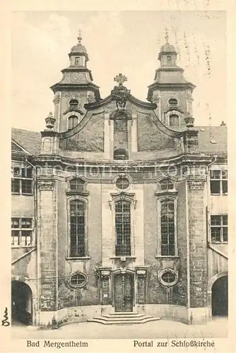 AK / Ansichtskarte Bad Mergentheim Portal zur Schlosskirche Kat. Bad Mergentheim