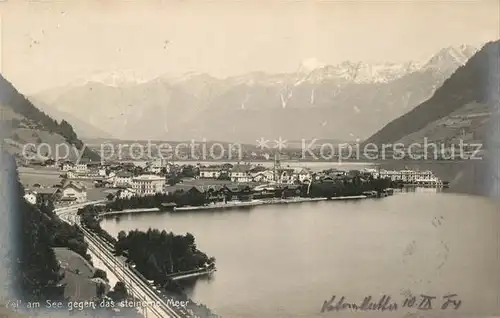 AK / Ansichtskarte Zell See mit Steinernem Meer Kat. Zell am See