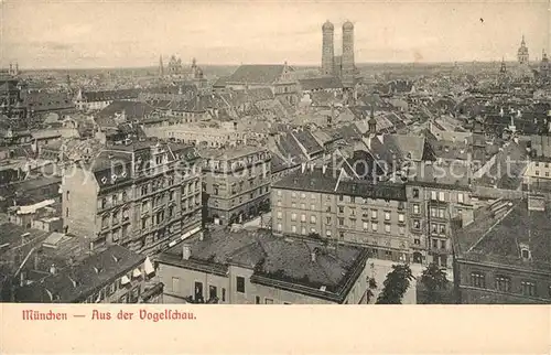 AK / Ansichtskarte Muenchen Panorama mit Frauenkirche Kat. Muenchen