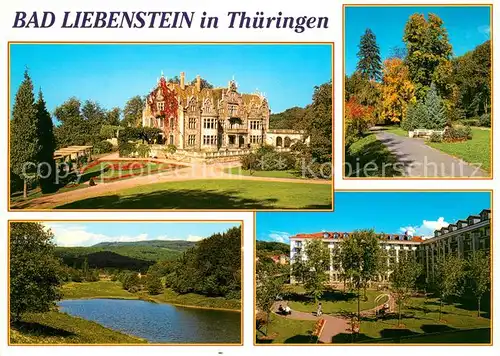 AK / Ansichtskarte Bad Liebenstein Schloss Altenstein Elisabethpark Farnbachtal Fachklinik Kat. Bad Liebenstein