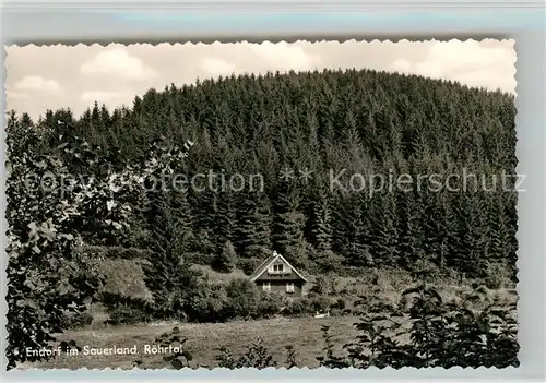 AK / Ansichtskarte Endorf Sauerland Roehrtal Kat. Sundern (Sauerland)