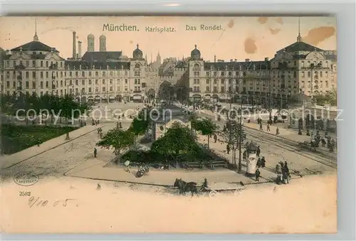 AK / Ansichtskarte Muenchen Karlsbad Rondel Kat. Muenchen