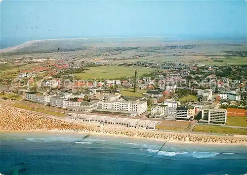 AK / Ansichtskarte Borkum Nordseebad Fliegeraufnahme Kat. Borkum