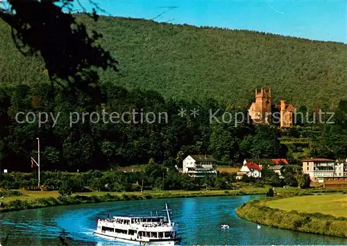 AK / Ansichtskarte Neckarsteinach Vierburgenstadt Mittelburg Neckar Salonschiff Europa Kat. Neckarsteinach