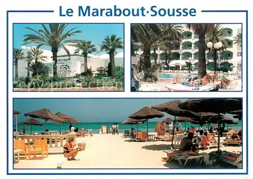 AK / Ansichtskarte Sousse Hotel Le Marabout Plage Piscine Kat. Tunesien