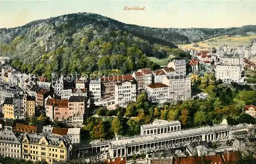 AK / Ansichtskarte Karlsbad Eger Stadtblick