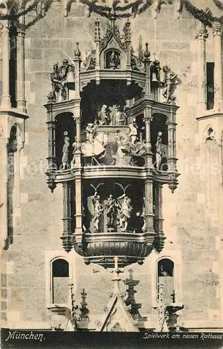 AK / Ansichtskarte Muenchen Spielwerk am Neuen Rathaus Kat. Muenchen