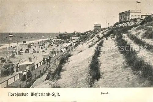 AK / Ansichtskarte Westerland Sylt Strandpartie Kat. Westerland