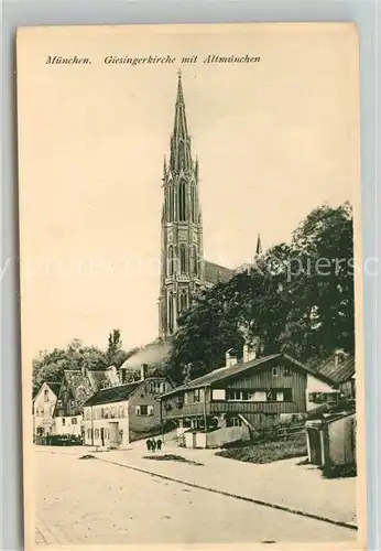 AK / Ansichtskarte Muenchen Giesingerkirche Altmuenchen Kat. Muenchen