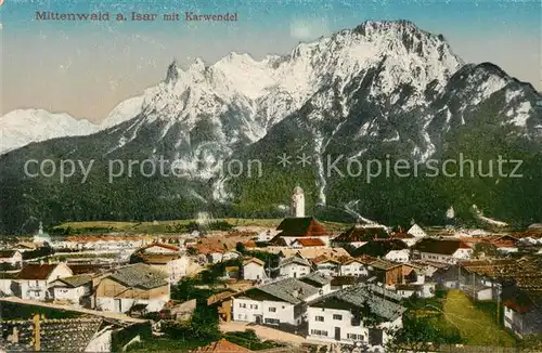 AK / Ansichtskarte Mittenwald Bayern Karwendel Kirche  Kat. Mittenwald