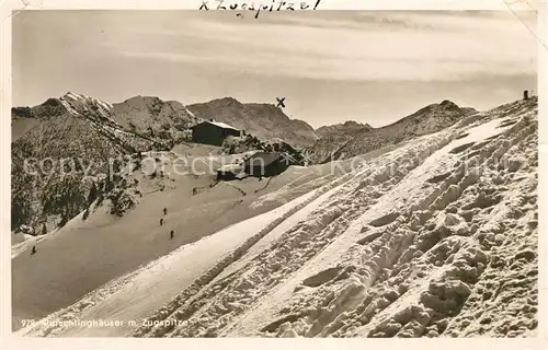 AK / Ansichtskarte Oberammergau Puerschlinghaeuser Winterpanorama Kat. Oberammergau